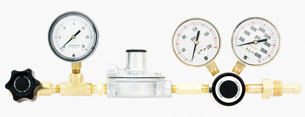 Two-stage High Purity Regulators for Low Pressure Delivery